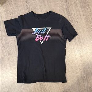 Vintage Nike Black 'Just Do It' Short Sleeve Tee